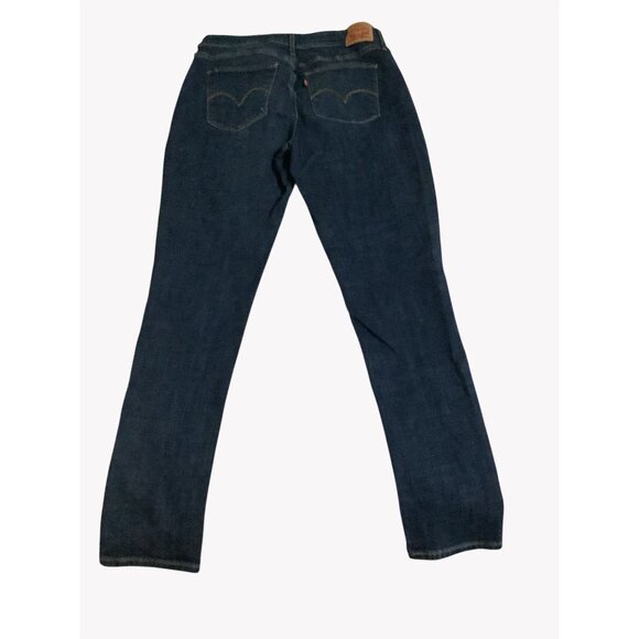 Levis 721 High Rise Skinny Jeans Size 34 Dark Wash Stretch Denim Womens - Picture 7 of 8
